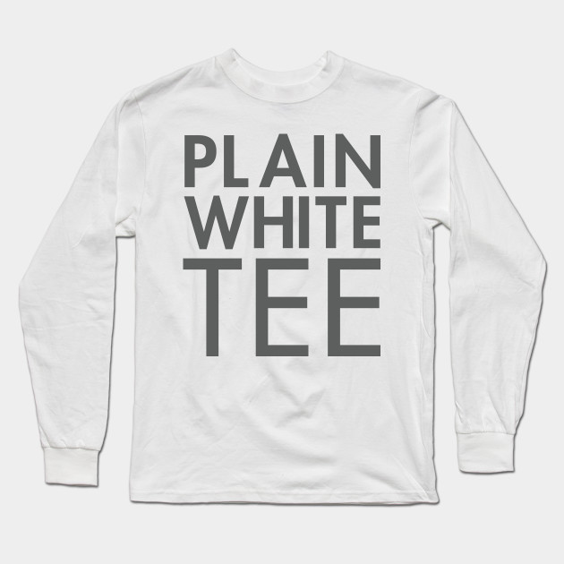 plain white t shirt