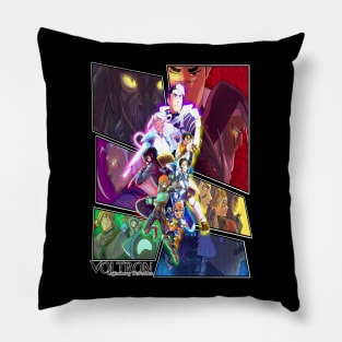 Dungeons & Voltron by K-Lionheart Pillow