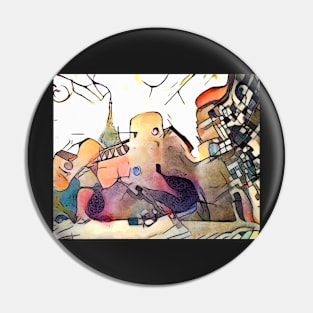 Kandinsky meets Barcelona, motif 3 Pin