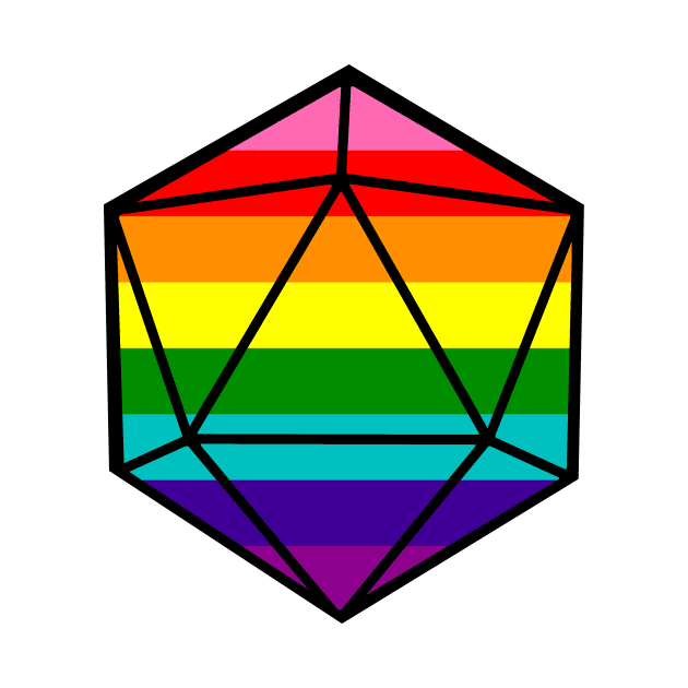 Gay Pride d20 by EmrysMartigan