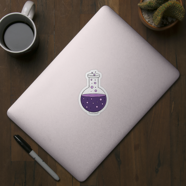 Colored Science Vial Sticker