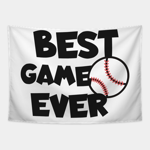 Best game ever Baseball Tapestry by maxcode