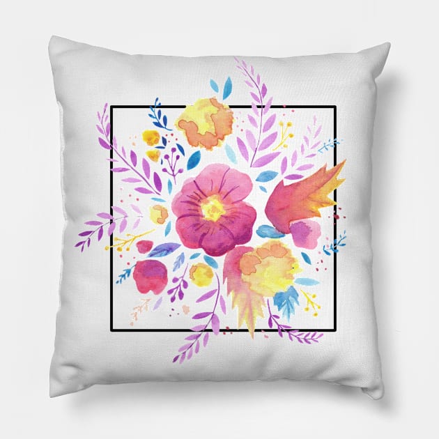 flowers Pillow by melivillosa