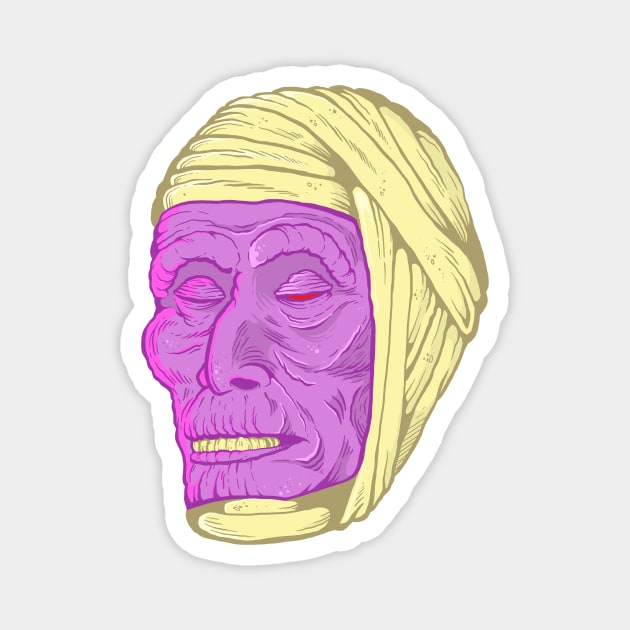 Mummy Mask Magnet by The October Academy