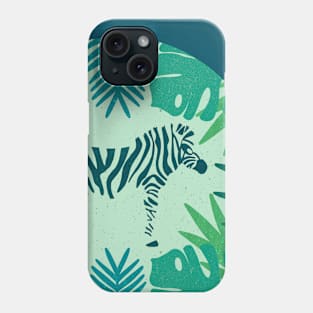 Tropical Zebra (Ocean) Phone Case