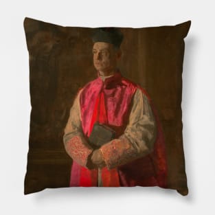 Monsignor James P. Turner by Thomas Eakins Pillow