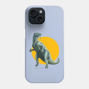 Iguanodon Cut Out (with Orange Disc) Phone Case