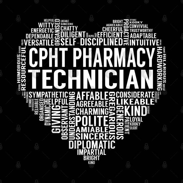 Cpht Pharmacy Technician Heart by LotusTee