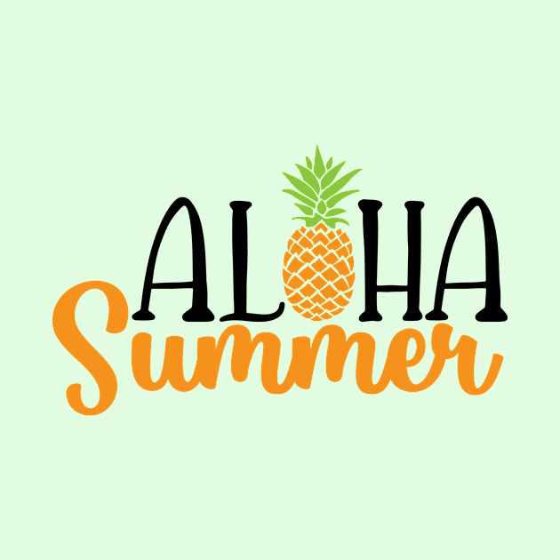 Pineapple Aloha Summer by Alvd Design