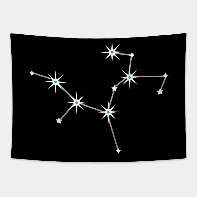 Sagittarius on Black Tapestry by wanderingteez