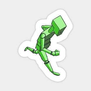 Robot Run Green Magnet