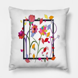 Fiesta Spring Flowers Pillow