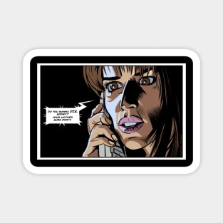 Sidney Phone Scream Movie Comic Adaption Panel Art Magnet