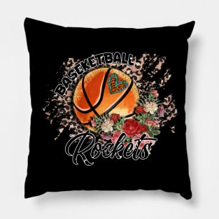 Aesthetic Pattern Rockets Basketball Gifts Vintage Styles Pillow