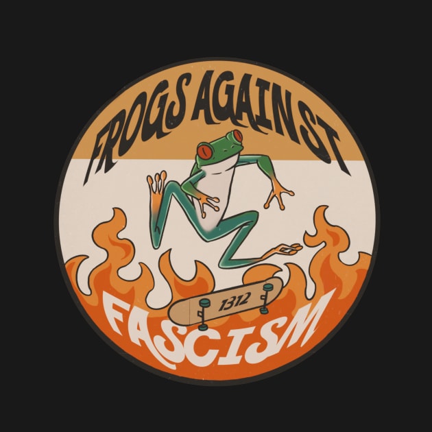Frogs against fascism by vertarsenic