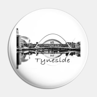 Tyneside  bridges Pin