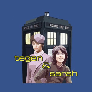 DOCTOR WHO SHIRTS Tegan & Sarah TARDIS T-Shirt