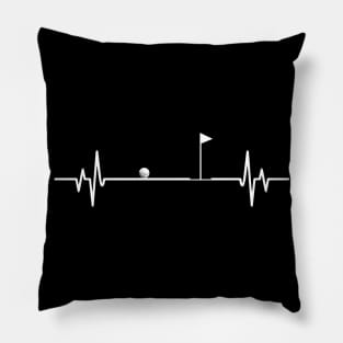 Golf heartbeat - Cool Funny Golfer Gift Pillow