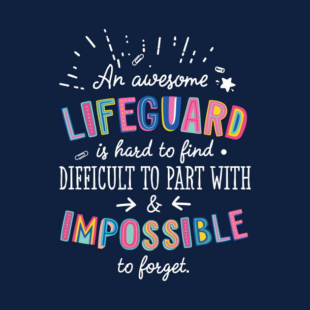 An awesome Lifeguard Gift Idea - Impossible to Forget Quote by BetterManufaktur