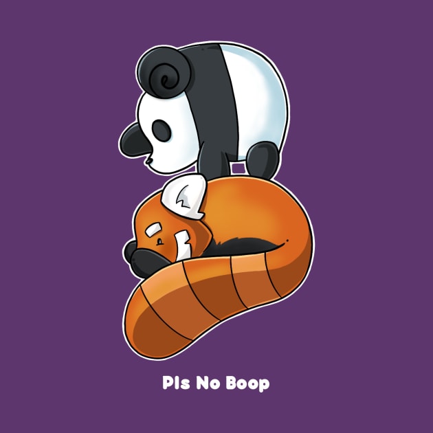 Pocket Pandas® - No Boop for dark shirts by PocketPandas