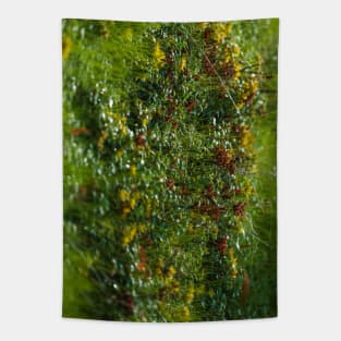 Luscious Morning Dew On Green Grass Tapestry