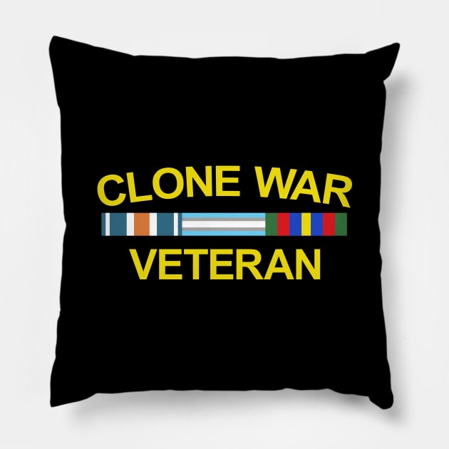 Clone War Veteran Pillow by artnessbyjustinbrown