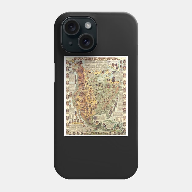 Native Tribes Of North America Central America And The Caribbean Phone Case by ArtShare