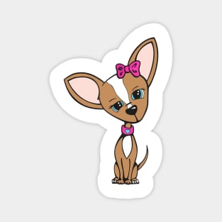 Chihuahua Fashion Graphic Magnet