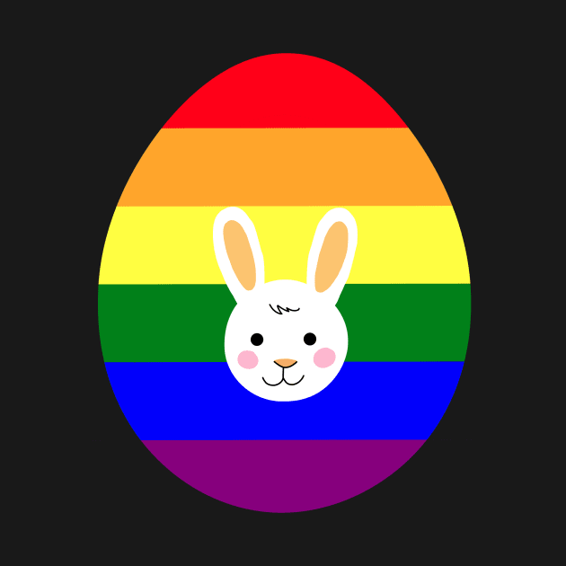 Happy Easter gay pride holiday celebration concept. by Nalidsa