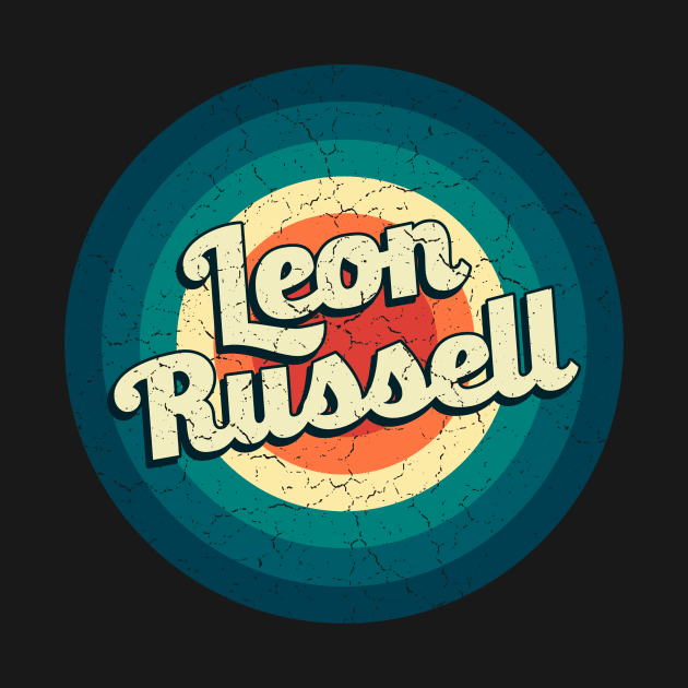 Graphic Leon Name Retro Vintage Circle by Mysterious Astral City