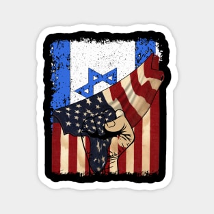 American Israeli Flag Supporters I stand with Israel Magnet