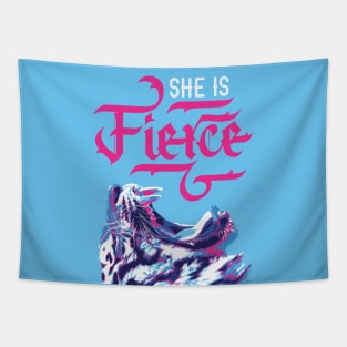 She is Fierce Tapestry