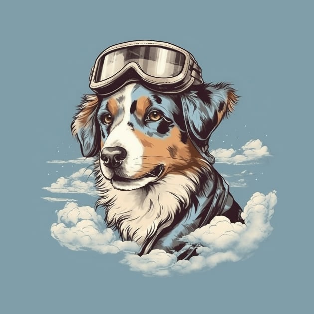 Aviator dog by GreenMary Design