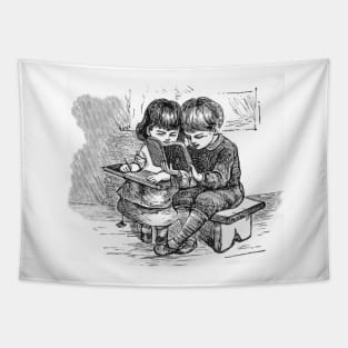 1880's Children Studying Tapestry