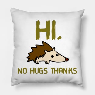 Hi, No Hugs Thanks Pillow