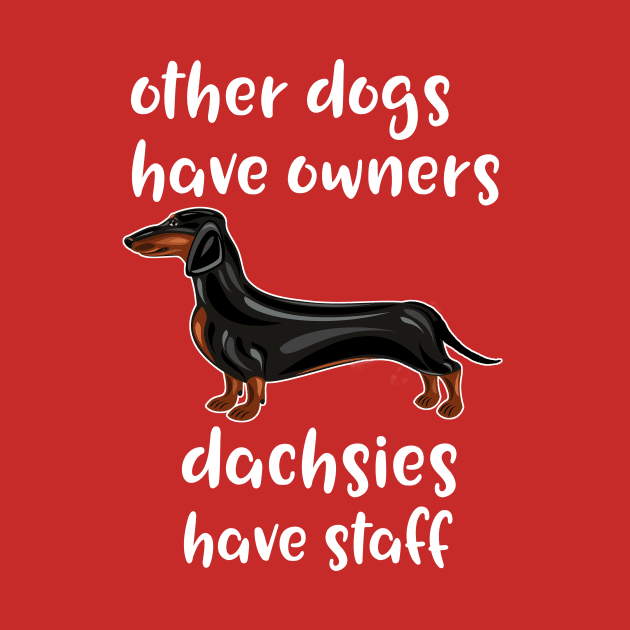 Dachshunds Other Dogs Have Owners Dachsies Have Staff by Antzyzzz