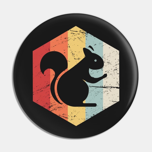 Retro 70s Squirrel Pin by MeatMan