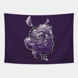 deep purple rose Tapestry