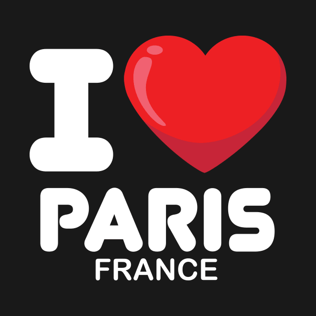 i love paris france by ThyShirtProject - Affiliate