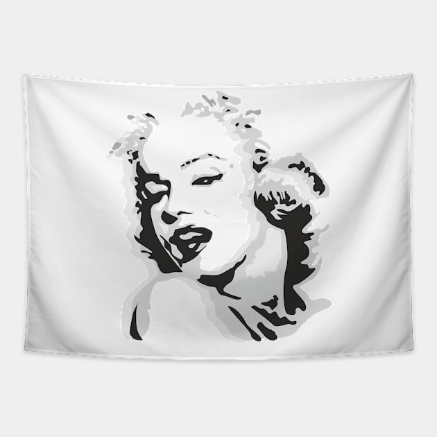 Marilyn Monroe Tapestry by ilhnklv