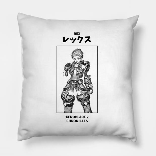 Rex Xenoblade Chronicles 2 Pillow by KMSbyZet