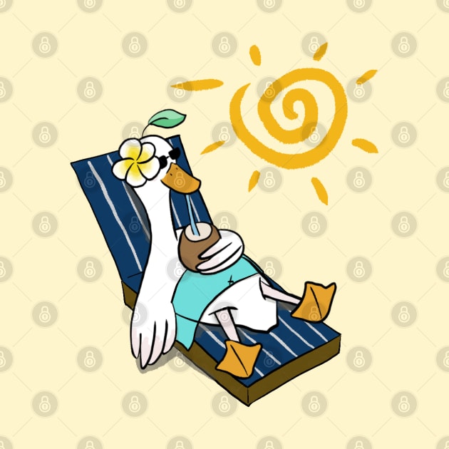 Tanning Doo Doo duck by LaartStudio