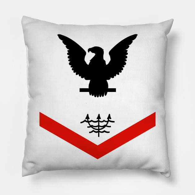 Navy - Rate - Ocean Systems Technician PO3 - OT - USN wo Backgrnd - Black Pillow by twix123844