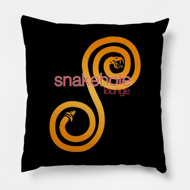 Snakehole Lounge Pillow by winstongambro