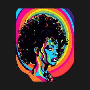 Psychedelic Classicism: Beautiful Black Woman T-Shirt