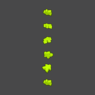 Lime Game Meeples T-Shirt