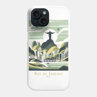 Vintage Rio de Janeiro Travel Poster Phone Case