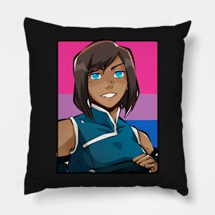 Korra The Legend of Korra Bisexual Flag Pillow