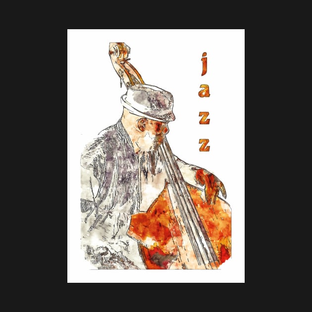 Jazz Bassist by cinema4design