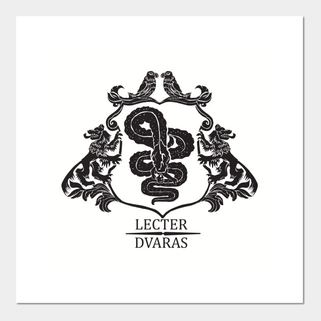 Lecter Family Crest Hannibal Posters And Art Prints Teepublic Uk